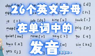 26个英文字母正确书写读音 26个英文字母的发音