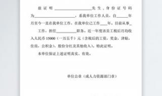 上年度收入证明怎么开 工作收入证明怎么开